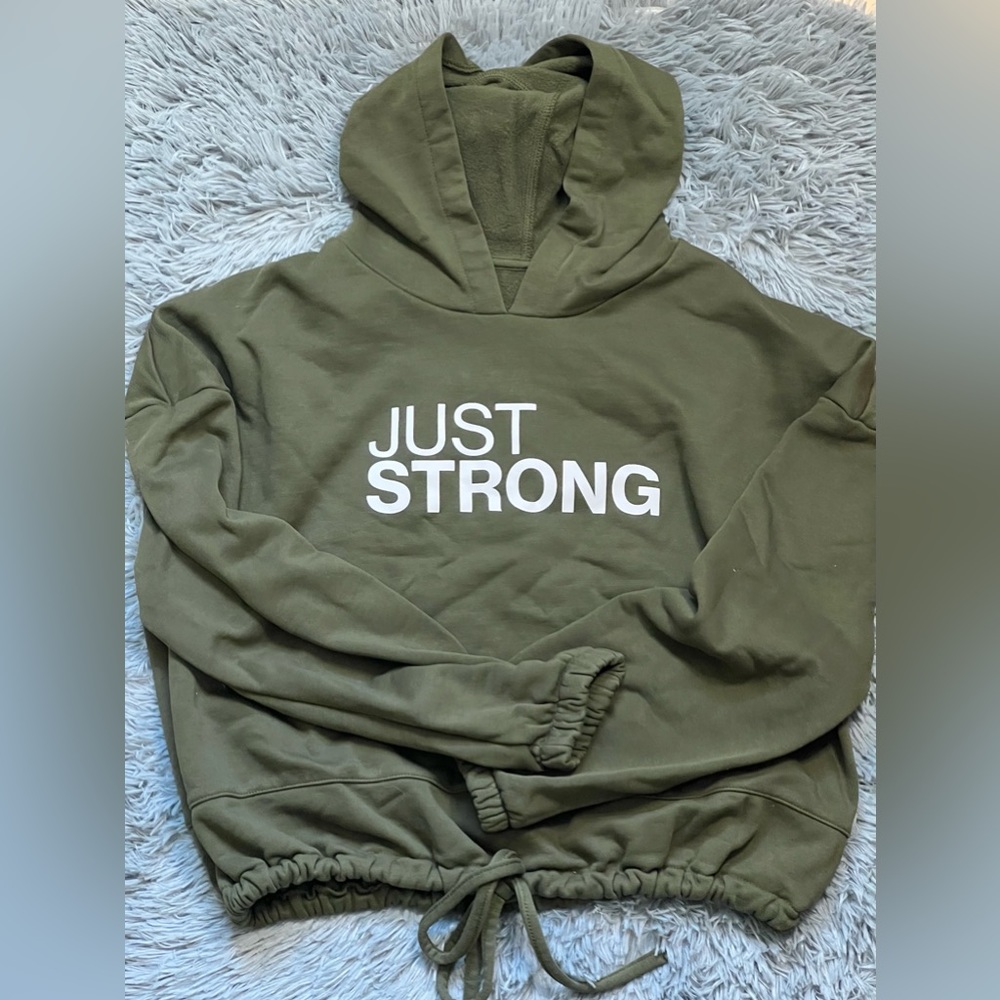 JUST STRONG Brand Cropped Sweatshirt